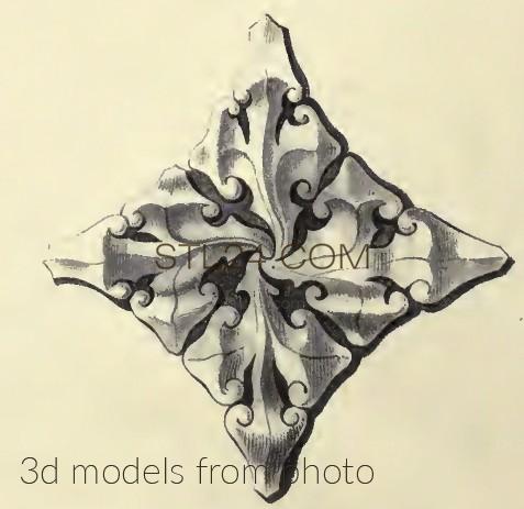 Розетки (ROSETTE_1485 -  | 3D model 3DSMAX / OBJ / STL) 3D модель для ЧПУ станка